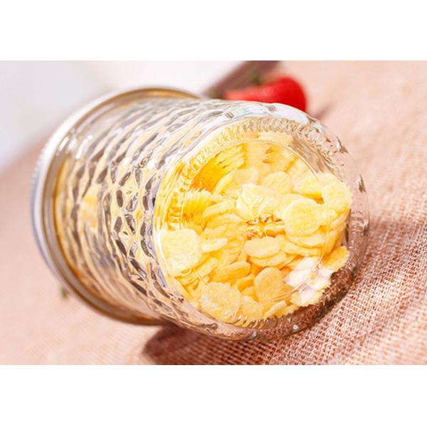 Embossed Clear Wide Mouth Pint Jars For Beverage Jam SGS Certification