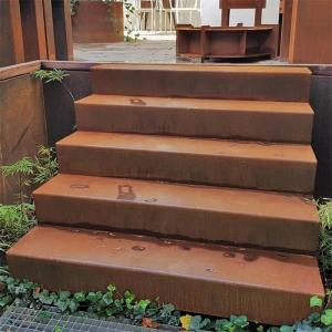 China Architectural Constructions Origami Staircase Corten Steel Steps Spiral Stairs wholesale