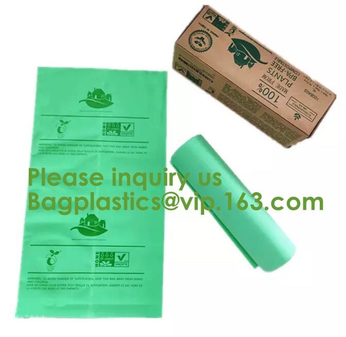 Eco friendly EN13432 Ok home compost certified 100% biodegradable compostable plastic T-shirt vest bag for shopping