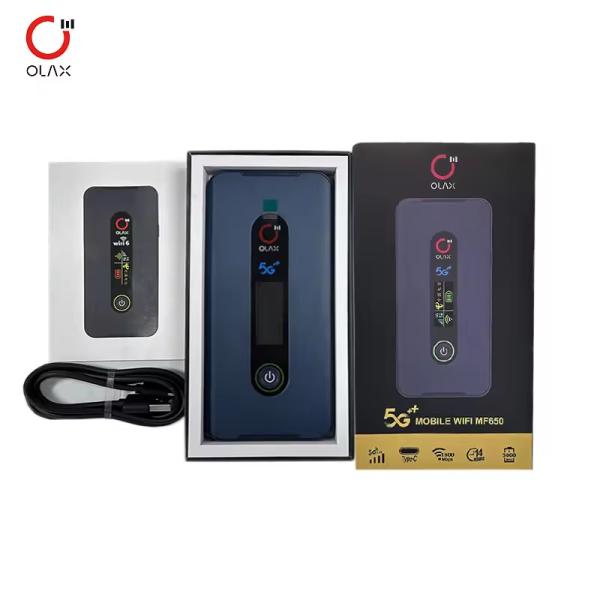 Quality OLAX Mf650 5000Mah High Capacity Mobile Hotspot 4G 5G Router Wifi Mobile Mifis 5G Wifi6 Wireless Pocket Wifi Routers for sale