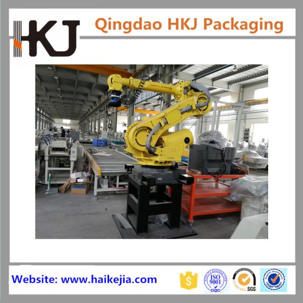 Quality Full Automatic Box Palletizing Robot For Cartons / Bags Stacking With Pallet Dispenser for sale
