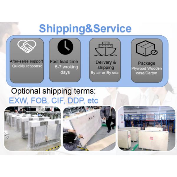 Stainless Waterproof Face Swing Barrier Turnstile Gate With Access Control 6