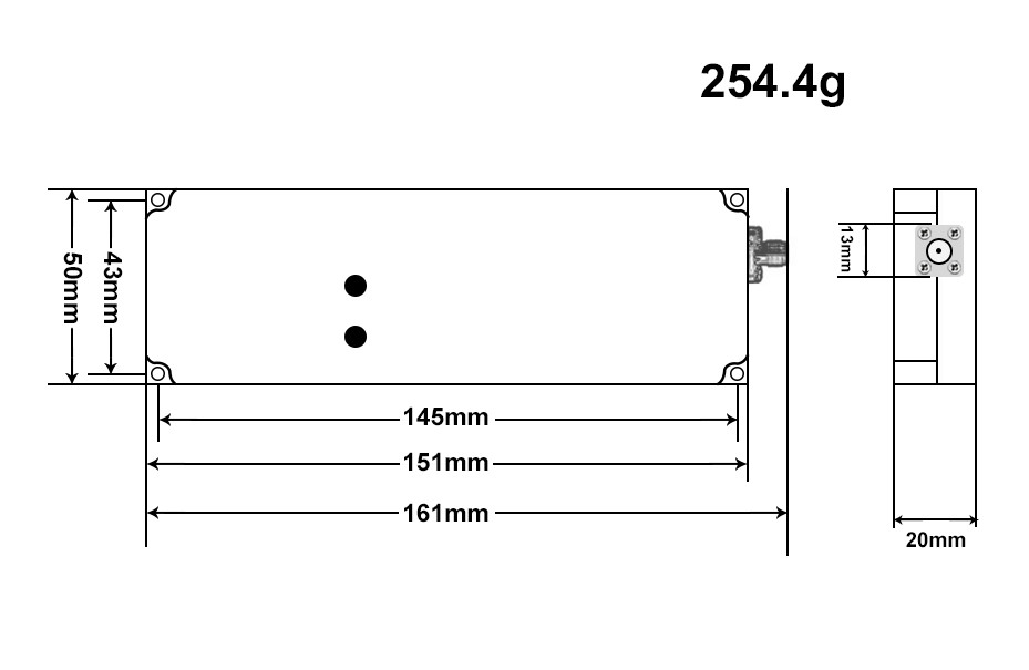 Lora digital 30W Temperature and VSWR protection function 3300-3600MHz RF anti drone jammer module