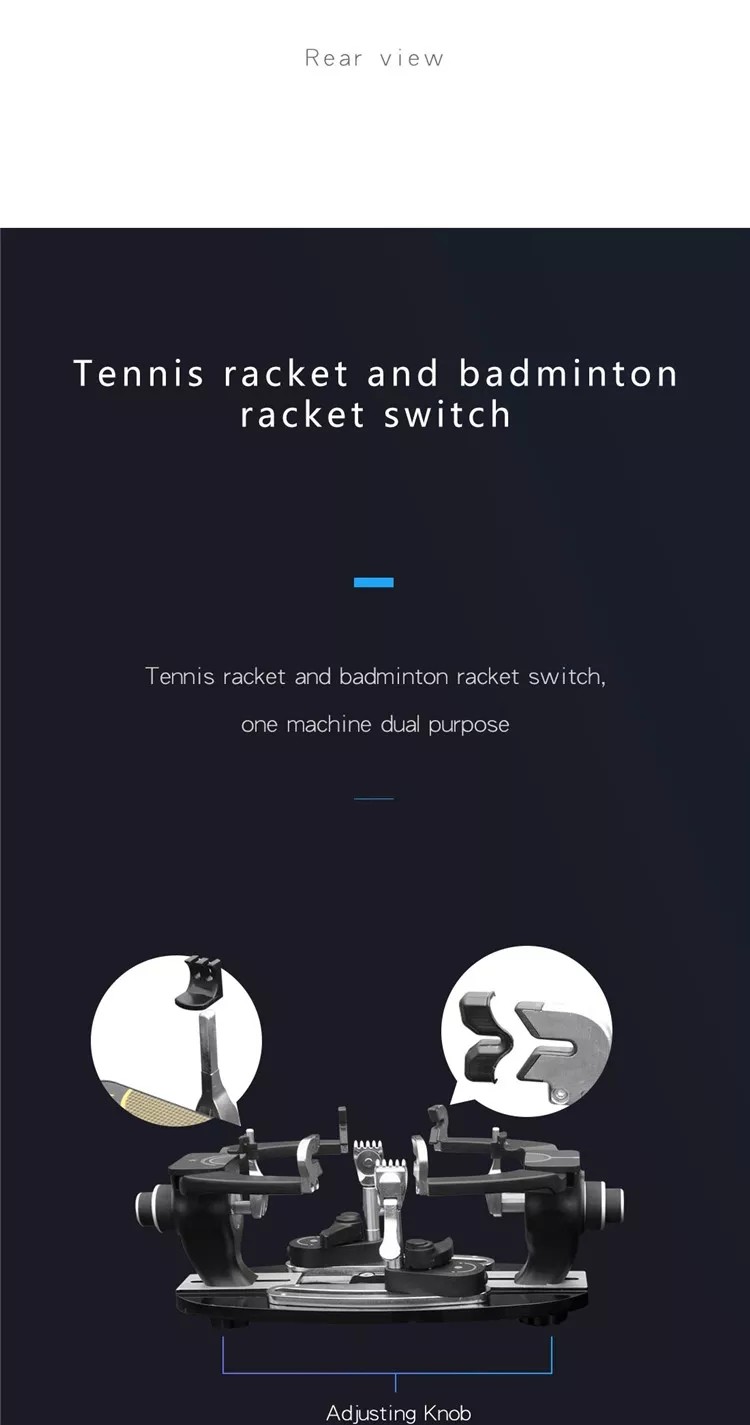 10 To 90 Pounds Tennis Racket Stringing Machine Stable For Club