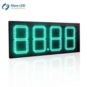 China Gas Station Segment 4 Digit LED Display Module Auto Dimming Sensor Brightness wholesale