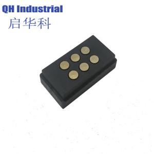 6 spring pin magnet charging base contact and probe magnet base magnet spring pin base pogo 6 pin connector