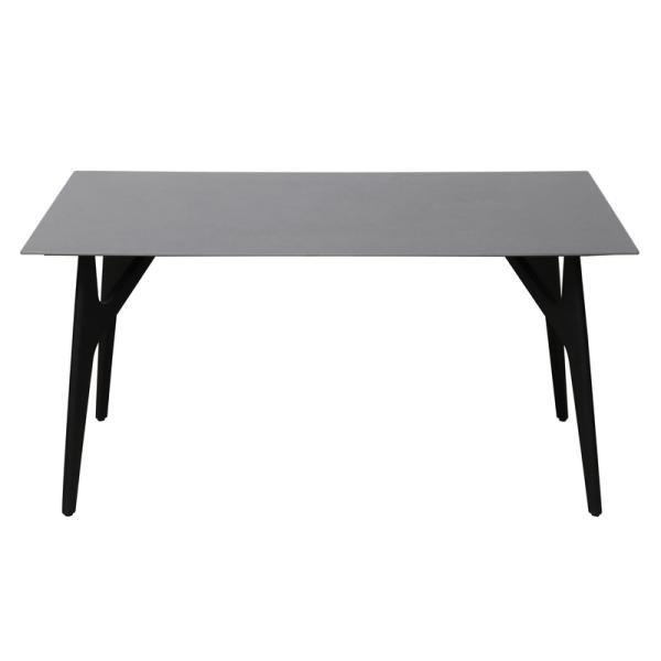 Customized Size Ceramic Top Dining Table Industrial With Iron Frame