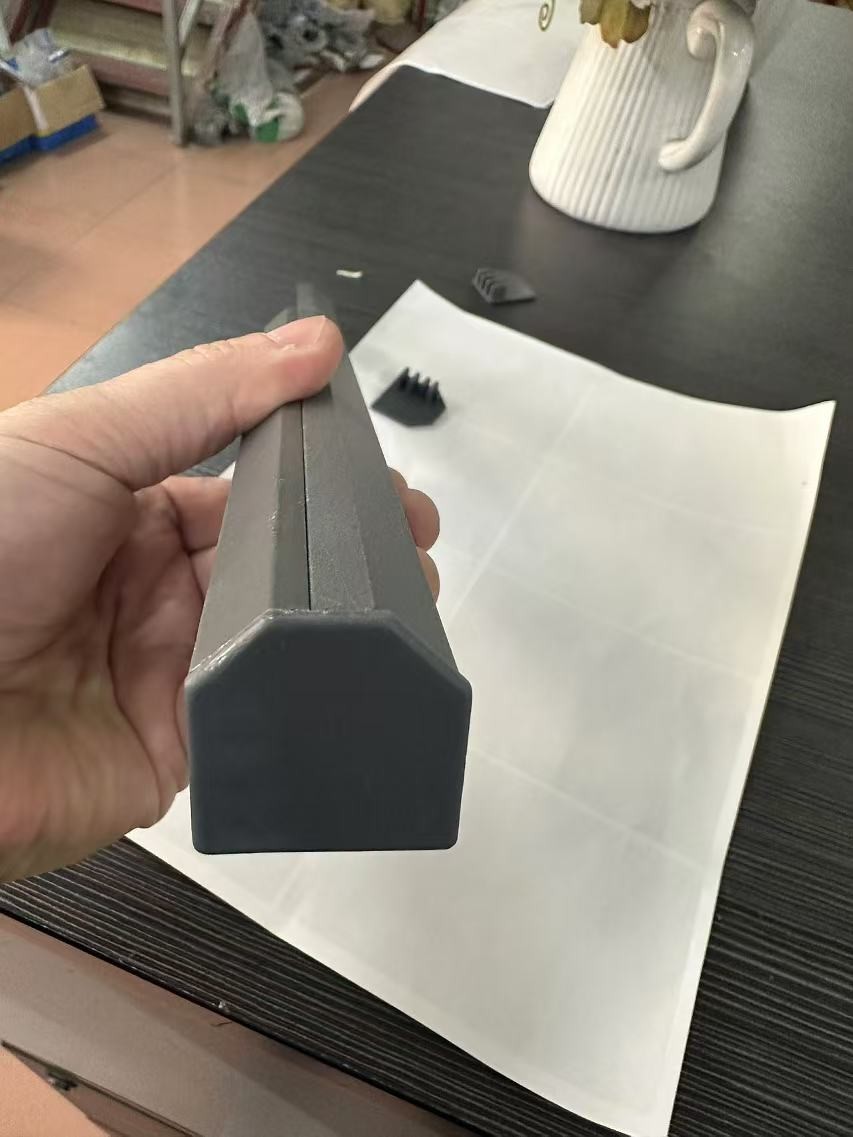 Safety Invisible Grilles Aluminum Track AG3/4 Grey End Cap Invisible Grill Accessories