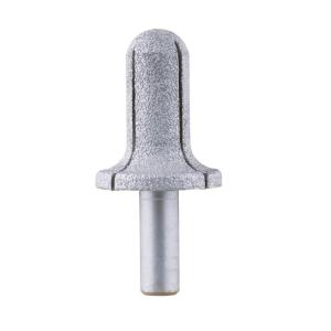 China CE 12.7mm Shank Quartz Diamond Router Bit Vacuum Brazed on sale