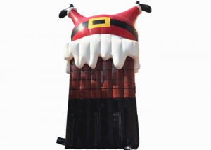 China PVC Inflatable Christmas Decorations Santa Cartoon , Customized Merry Christmas Inflatable Cartoon wholesale