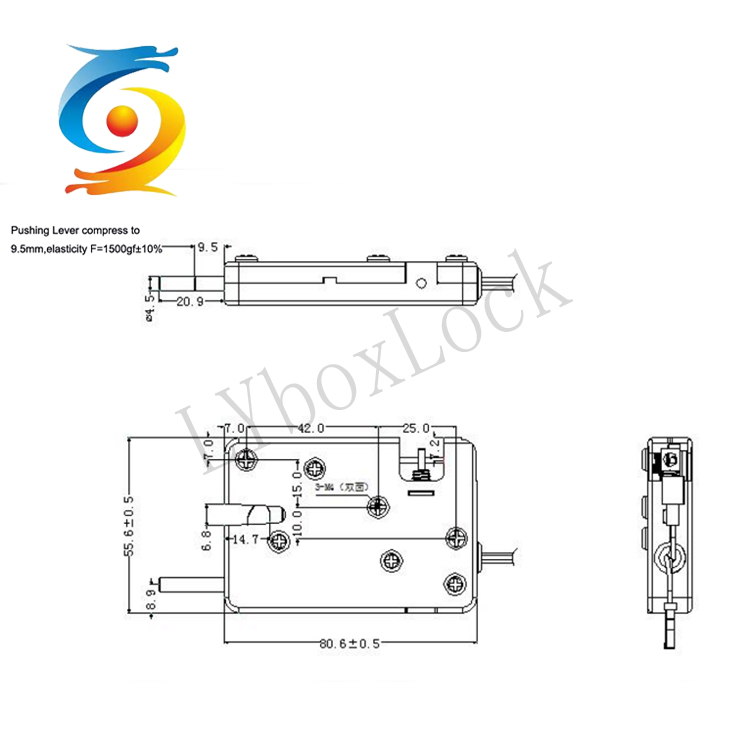 Cabinet EM Lock Magnetic Lock Keyless Metal Logistic Locker OEM