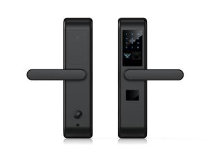 Unibody Design Smart Fingerprint Lock Semiconductor Sensors Mobile APP Control