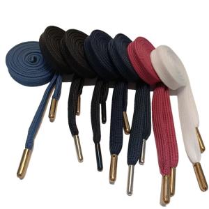 Custom Twisted Sneaker Designer Shoestrings Shoelaces For Hoodie Drawstring With Metal Tips