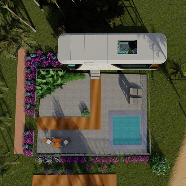 Eco Friendly Customized Prefab Capsule House Building Solution