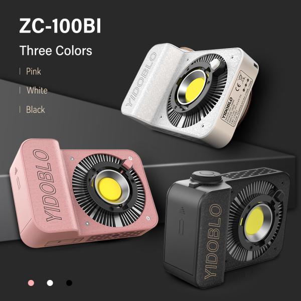 Lithium-Ion Battery Type 100w Cob Led Video Light Bi Color 2700k 7500k Camera Lights With Softbox
