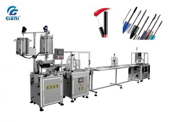 Quality Glitter Material Lip Gloss Filling Machine With Servo Capping System for sale