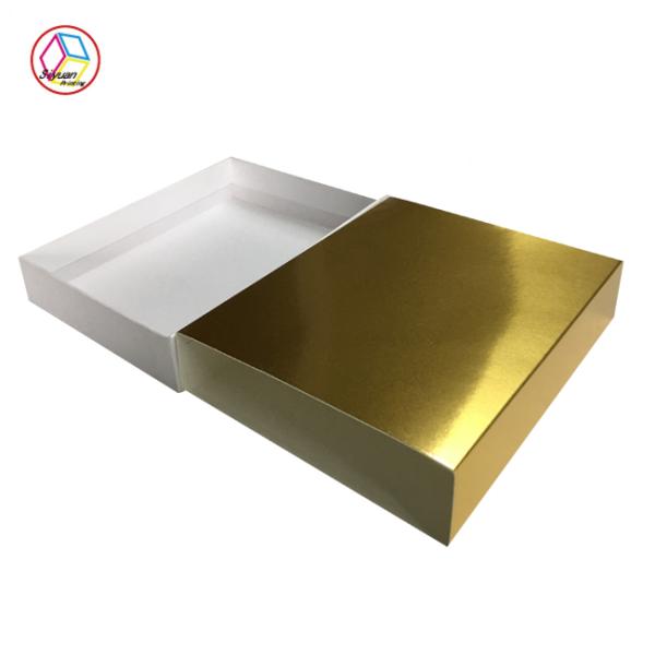 Gold Chocolate Box Plastic Coating Feature ISO9001 Certification
