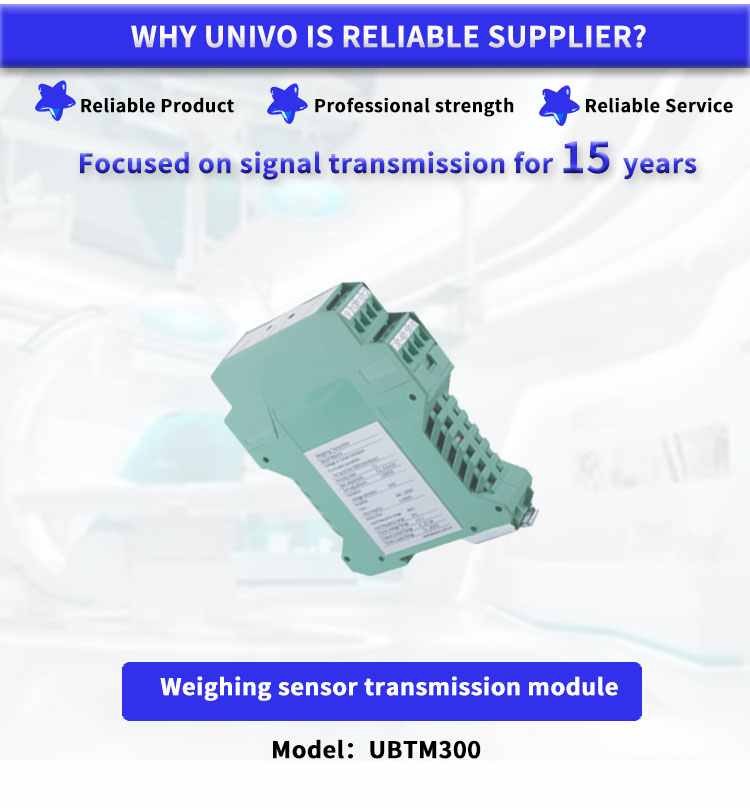 High-Precision Signal Conversion UNIVO UBTM300Y Transmitter for Stable and Industrial