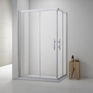 China 6 8 10mm Bathroom Shower Cabinets Frameless SS Hinge Swing Clear Glass Shower Door wholesale