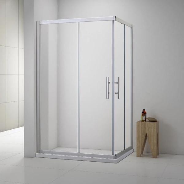 Quality 6 8 10mm Bathroom Shower Cabinets Frameless SS Hinge Swing Clear Glass Shower Door for sale