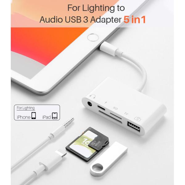 plug playing 5 In 1 USB OTG Lightning Adapter For Apple
