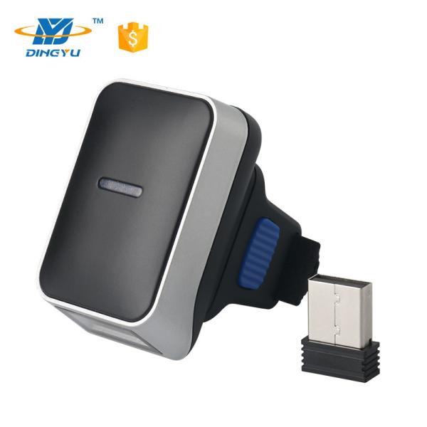 Quality Wireless Bluetooth Finger Barcode Scanner , Smart Phone / Tablet 1D Ring Barcode Scanner DI9010-1D for sale
