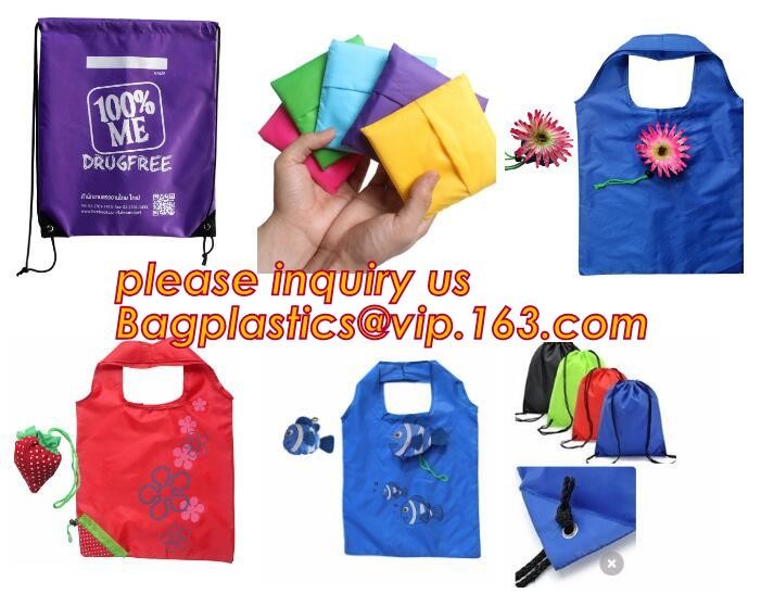 Polyester fabric drawstring bag /advertising pull rope backpack cloth bag /nylon shoulder pocket customization BAGEASE