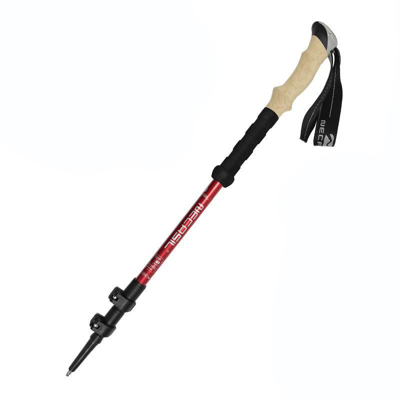 Outdoor Camping Adjustable Folding Trekking Pole Aluminum Walking Stick