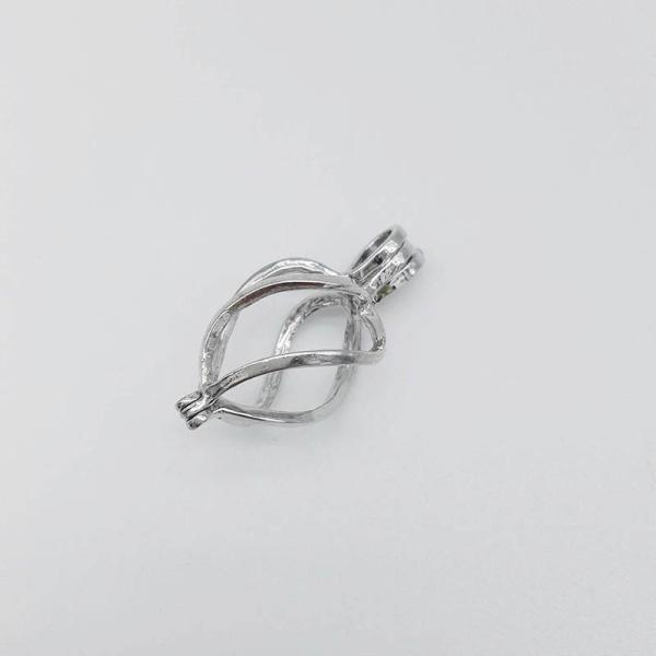 Natural Pearl Oyster Pearl Cage Pendant Silver Lady Charm Surprise Valentine's Day Gift