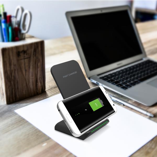 Universal Fast Standing Wireless Charger Holder 5v 2a Anti Slip Hige Safety