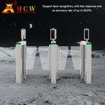 Bidirectional Pass Access Control Face Recognition Turnstile Gate Half Height