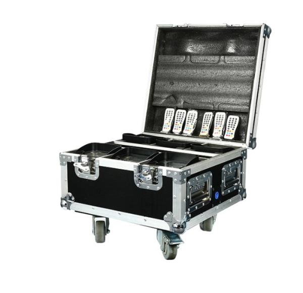 Quality Flight /Road Case with Power Charge Sockets for Battery Powered LED Par with wheels for sale