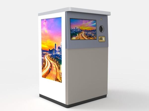 Quality Amusement Park 30" User Screen Reverse Bottle Recyclable Vending Machines for sale