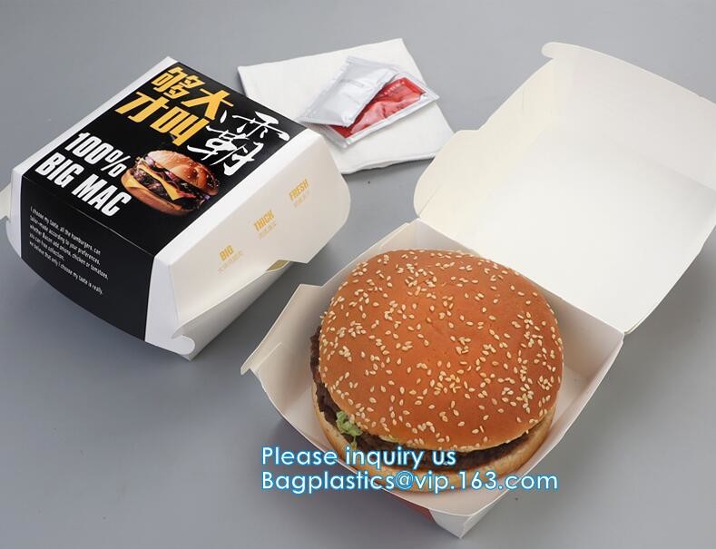kraft paper sandwich box with window ,triangle sandwich box for packaging,Cardboard Box With Clear Window Burger Sandwic