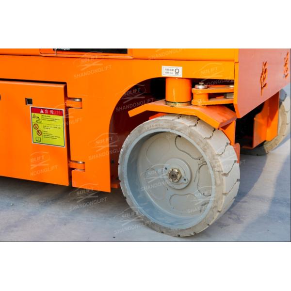 8m Electric Battery Power Self Propelled Elevating Work Platforms / Aerial Lift Scaffolding