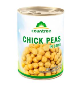 Instant Food Fresh Chick Peas Cookies Tin Container 4 Color Printing