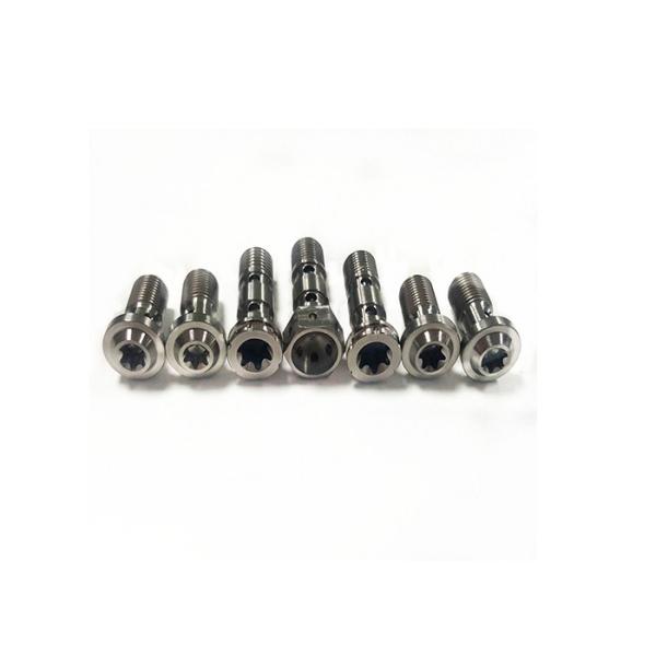 Gr5 Single Titanium Banjo Bolt M10 X 1.0 Titanium Race Motorcycle Parts