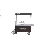 Ice Cream Disc Brake Stainless Steel 300kg Beer Bike Cart