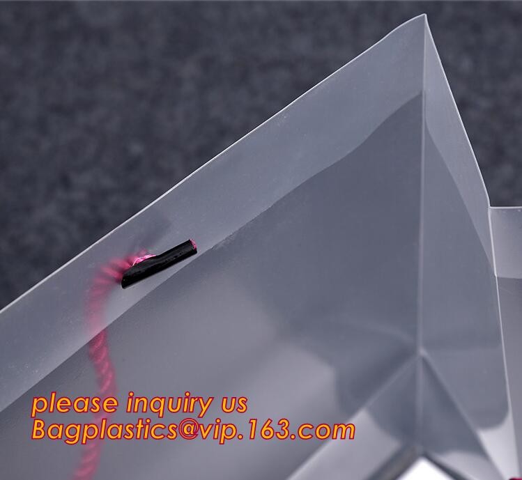 Promotional customized high quality soft loop plastic cloth bag,manufacturer custom soft loop handle polyethylene PE pla