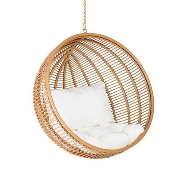 Quality Home Use SGS Approve Rattan Wicker Single Swing Chair 150kgs Capacity for sale