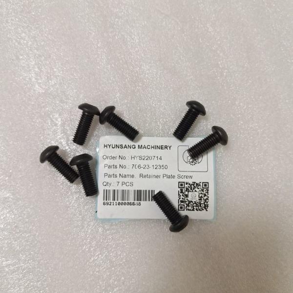 Retainner Plate Screw 706-23-12350 708-23-12350 Komatsu Excavator Parts For PC400LC-7L
