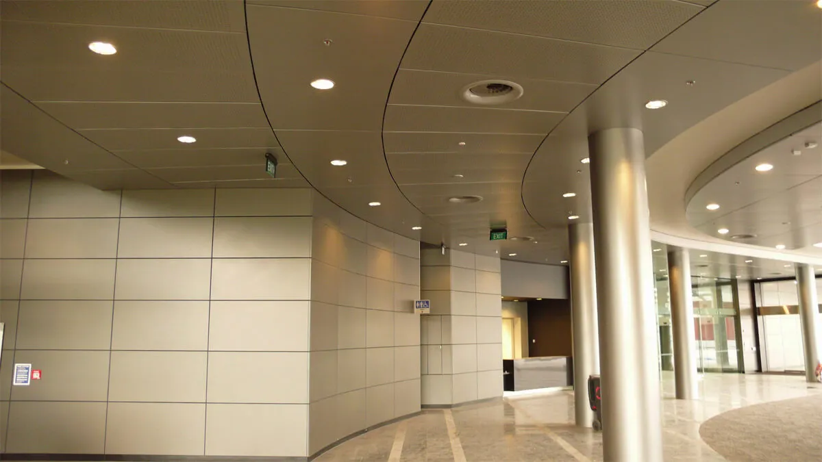 Milky PE Aluminum Composite Panel 2mm - 6mm Thick Decoration Acp Wall Cladding