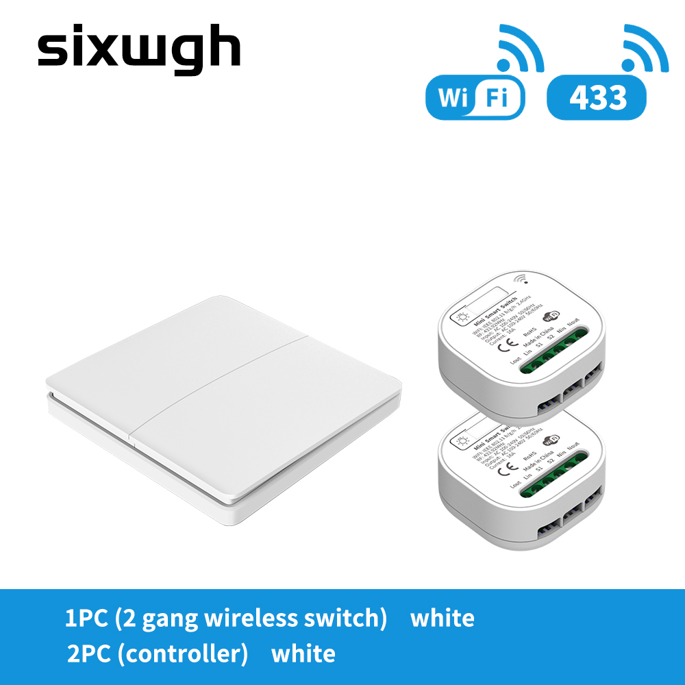 SIXWGH 16A WIFI Switch Tuya App Remote Control Smart Timer Switch