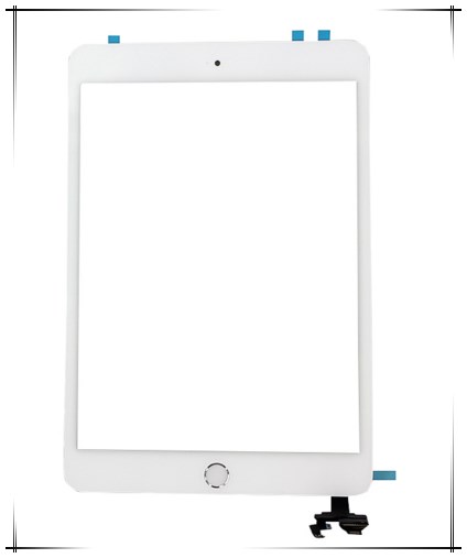 Lcd for ipad mini 3 touch screen digitizer replacement, ipad mini 3 touch screen home button flex cable assembly