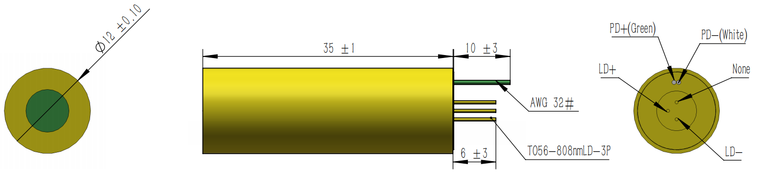 Compact DPSS Green Laser Module with 4mW Output Power and Transverse TEM00 Beam Mode