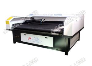 China Roll Fabric Auto Table CCD Camera Laser Cutting Machine Fast Cutting Speed wholesale