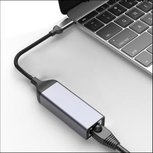 Certified USB 3.0 To Ethernet Adapter / USB C Devices Ethernet Cable Adapter For Laptop