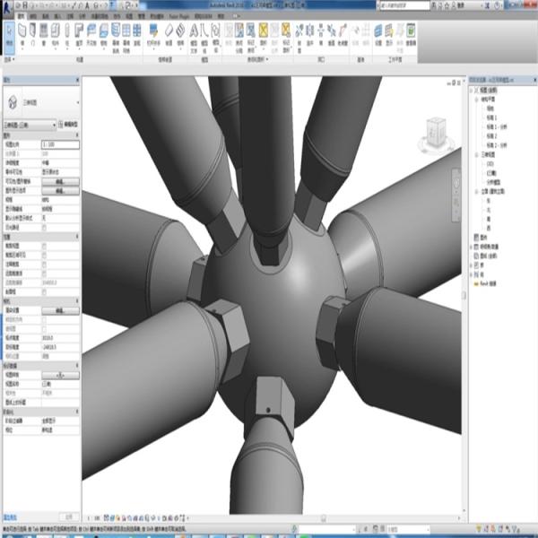 Steel Structure Space Frame Accessories Jonit Grid Bolt Ball