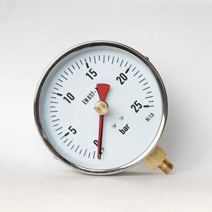 China 25 Bar 100mm Stainless Steel Pressure Gauge on sale
