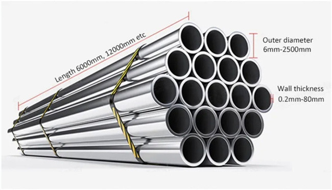 Customized Seamless Steel Pipe Cold Drawn Round Tube SS SMLS Pipe